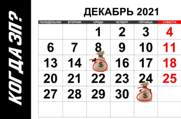 Когда переводить зарплату за декабрь 2021 года | Статья Lad