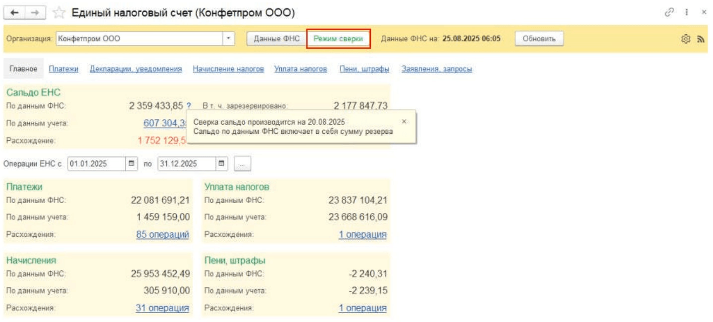 Как работает личный кабинет ЕНС в программах 1С и что важно о нем знать в 2026 году
