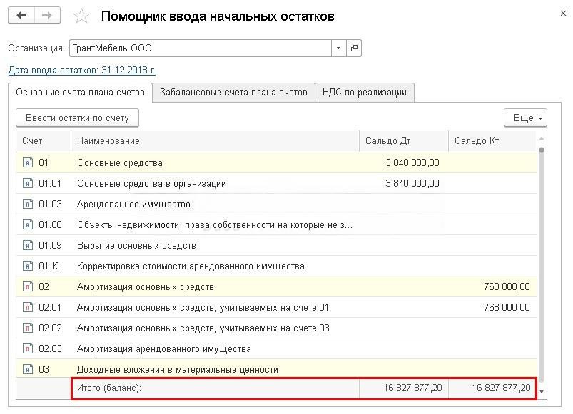 Ввод начальных остатков в 1С — пошаговая инструкция