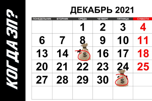 Когда переводить зарплату за декабрь 2021 года | Статья Lad