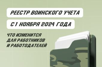 Реестр воинского учета с 01.11.2024 года: что изменится для работников и работодателей | Статья Lad